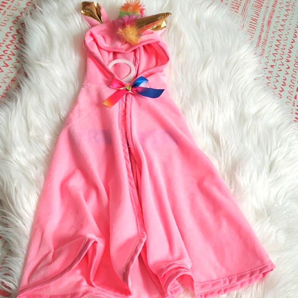 NWT Unicorn dress up cape 12-24 months.